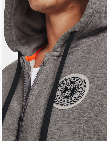 Under Armour RIVAL FLC ALMA MATER FZHD Grey