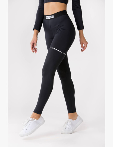 GoldBee Honeyring Black Leggings