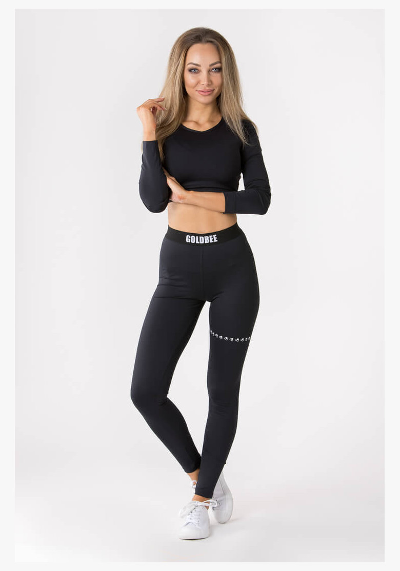 GoldBee Honeyring Black Leggings