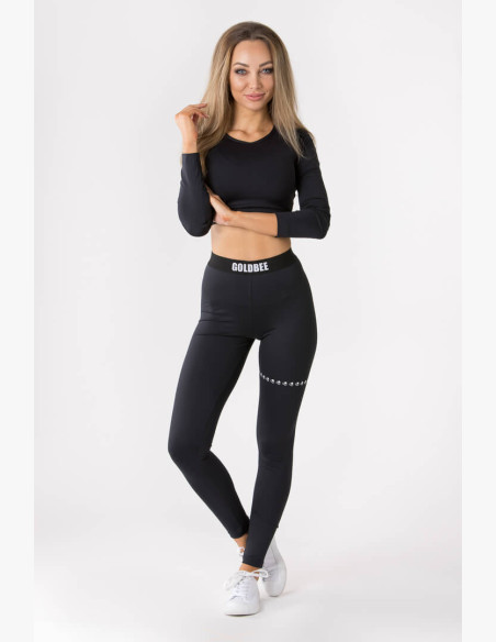 GoldBee Honeyring Black Leggings