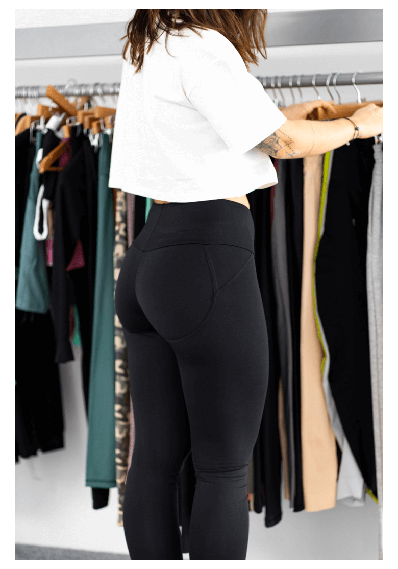 GoldBee Push-Up Black Leggings