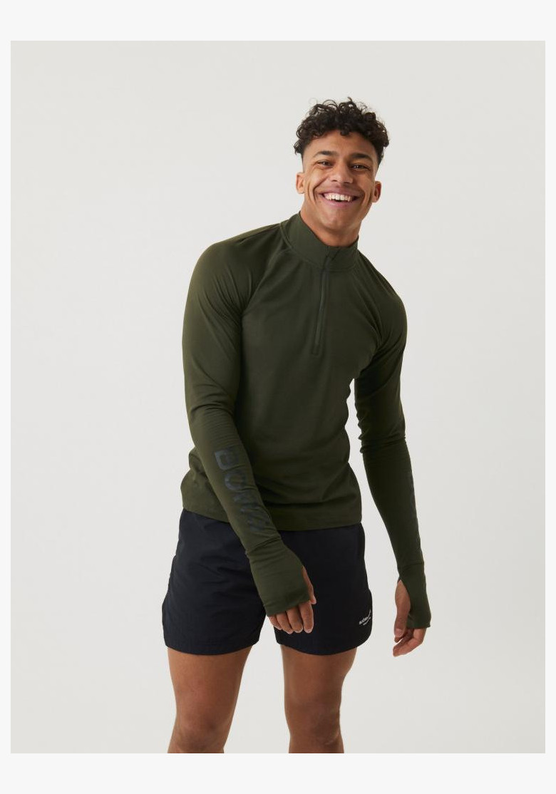 Sweatshirt Björn Borg Midlayer Half Zip Green