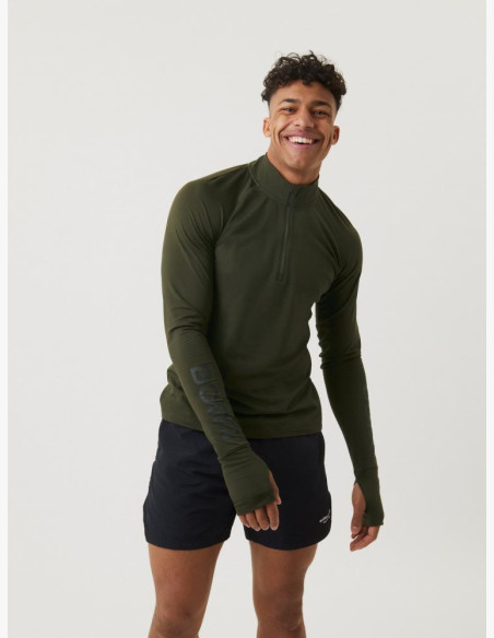 Sweatshirt Björn Borg Midlayer Half Zip Green