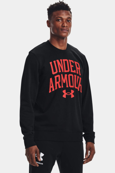 Sweatshirt Under Armour RIVAL TERRY CREW Black