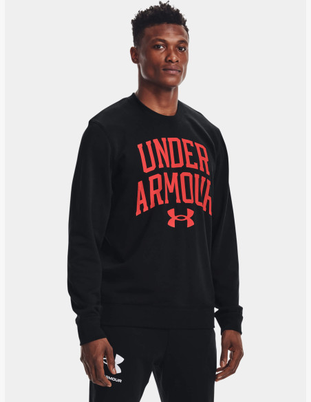 Sweatshirt Under Armour RIVAL TERRY CREW Black