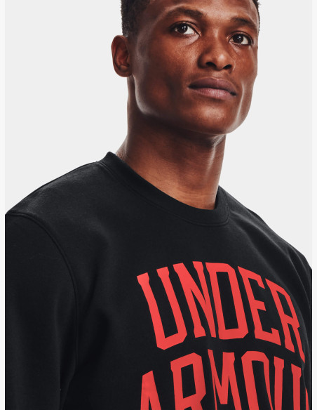 Sweatshirt Under Armour RIVAL TERRY CREW Black