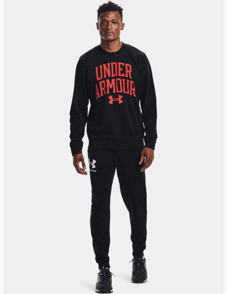 Sweatshirt Under Armour RIVAL TERRY CREW Black