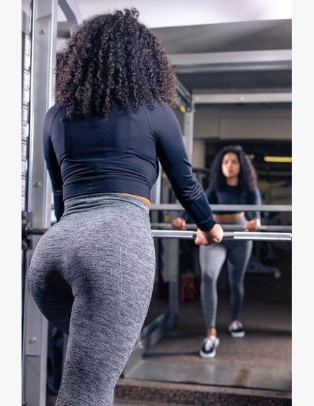 GoldBee Seamless Balance Silver Bullet Melange Leggings