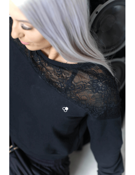 Sweatshirt GoldBee Lace Black