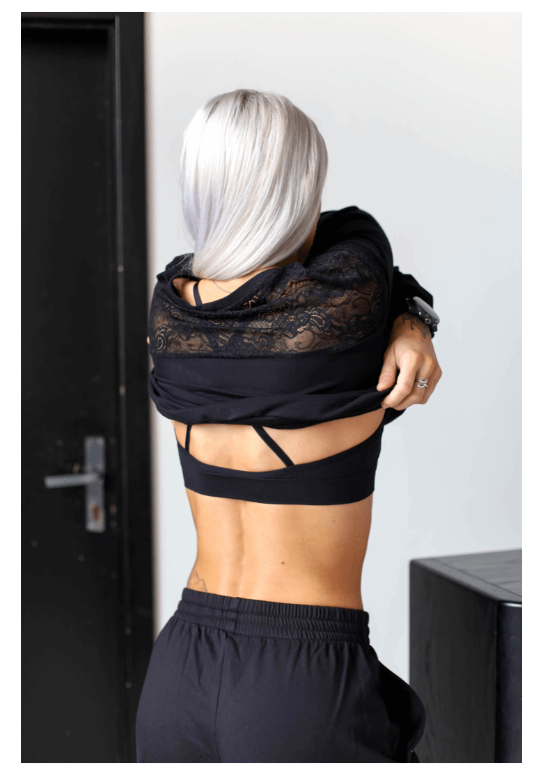 Sweatshirt GoldBee Lace Black