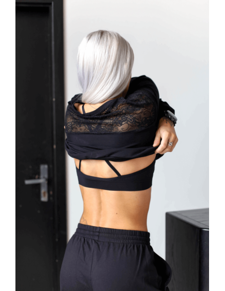 Sweatshirt GoldBee Lace Black