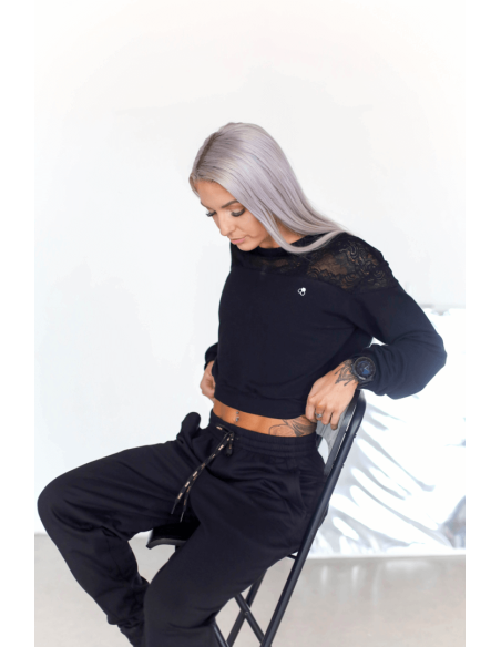 Sweatshirt GoldBee Lace Black