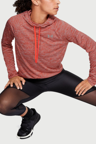 Mikina Under Armour Tech LS Hoody 2.0 Twist Pink