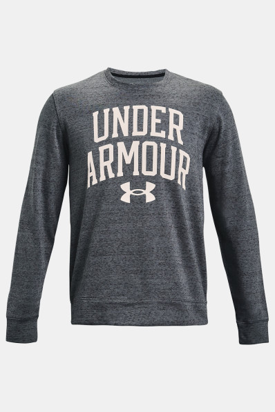 Mikina Under Armour UA RIVAL TERRY CREW Pitch Gray