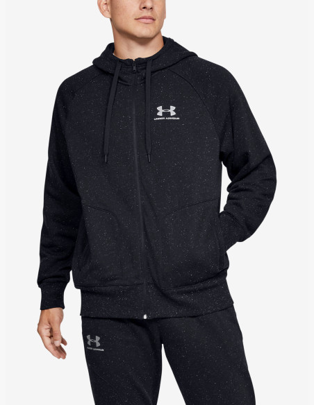 Under Armour UA SPECKLED FLEECE FZ HOODIE Black