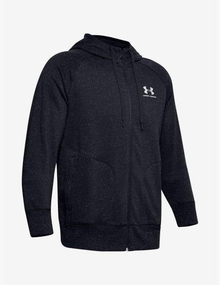Under Armour UA SPECKLED FLEECE FZ HOODIE Black