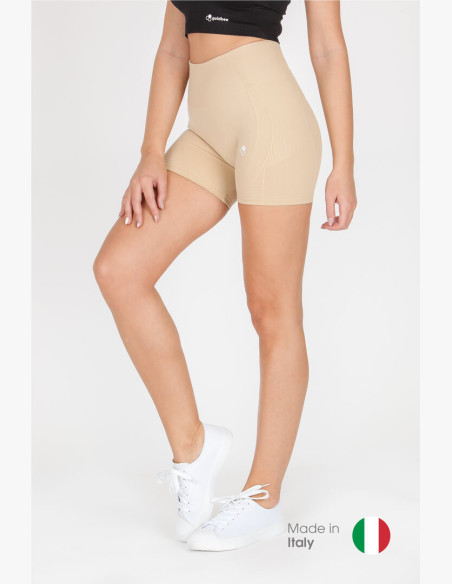 GoldBee BeSeamless Cappuccino Mini Shorts