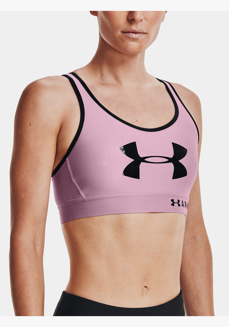 Podprsenka Under Armour Armour Mid Keyhole Graphic Pink