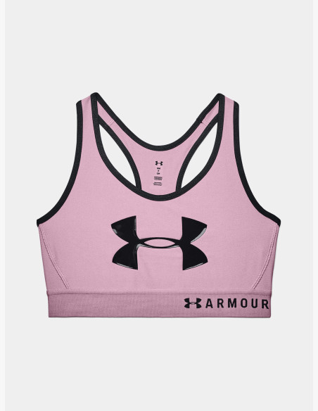 Under Armour Armour Mid Keyhole Bra Graphic Pink