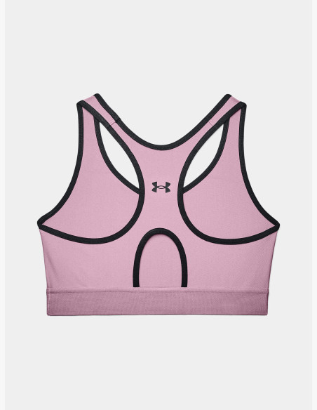 Under Armour Armour Mid Keyhole Bra Graphic Pink