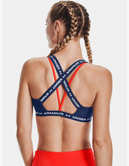 Under Armour Crossback Low Indigo Bra