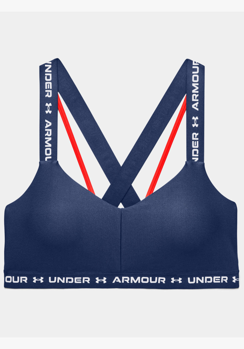 Under Armour Crossback Low Indigo Bra