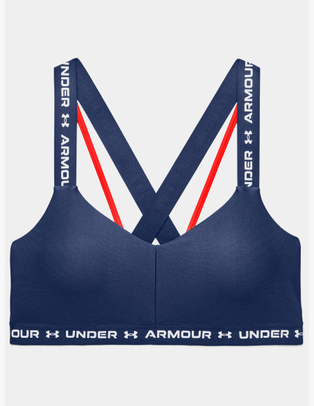 Under Armour Crossback Low Indigo Bra