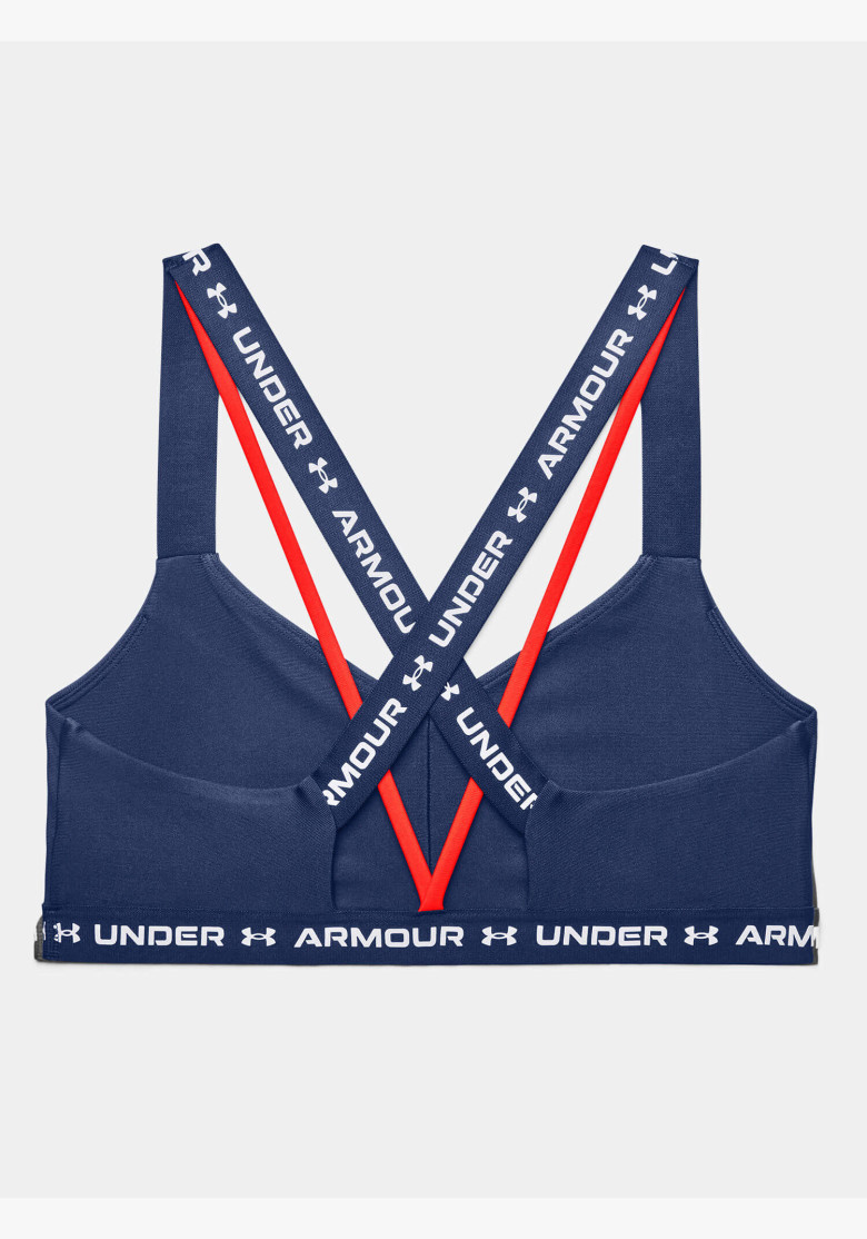 Under Armour Crossback Low Indigo Bra