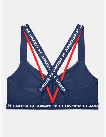 Under Armour Crossback Low Indigo Bra
