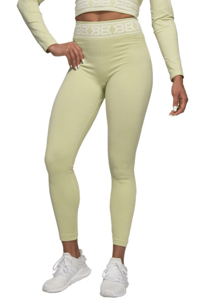 Legíny Rib Seamless Zelenkavá melanž - Better Bodies