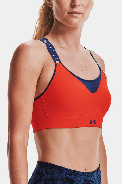 Podprsenka Under Armour Infinity High Bra Phoenix Fire