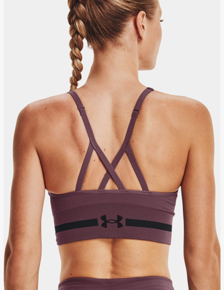 Under Armour Seamless Low Long Bra Ash Plum