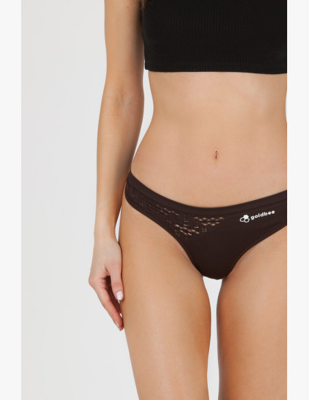 Panties GoldBee BeString Black Coffee
