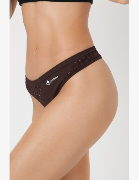 Panties GoldBee BeString Black Coffee