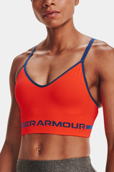 Under Armour Seamless Low Long Bra Phoenix Fire