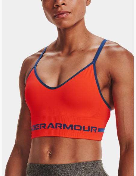 Under Armour Seamless Low Long Bra Phoenix Fire