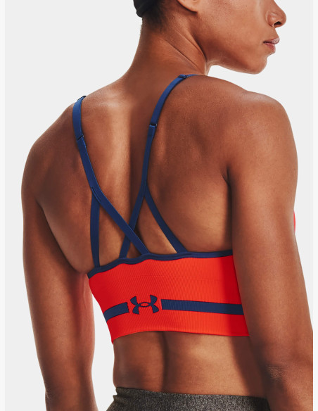 Under Armour Seamless Low Long Bra Phoenix Fire