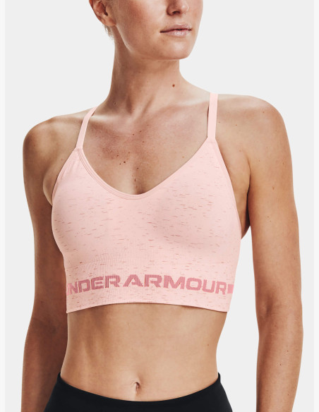 Under Armour UA Seamless Low Long Htr Bra Pink