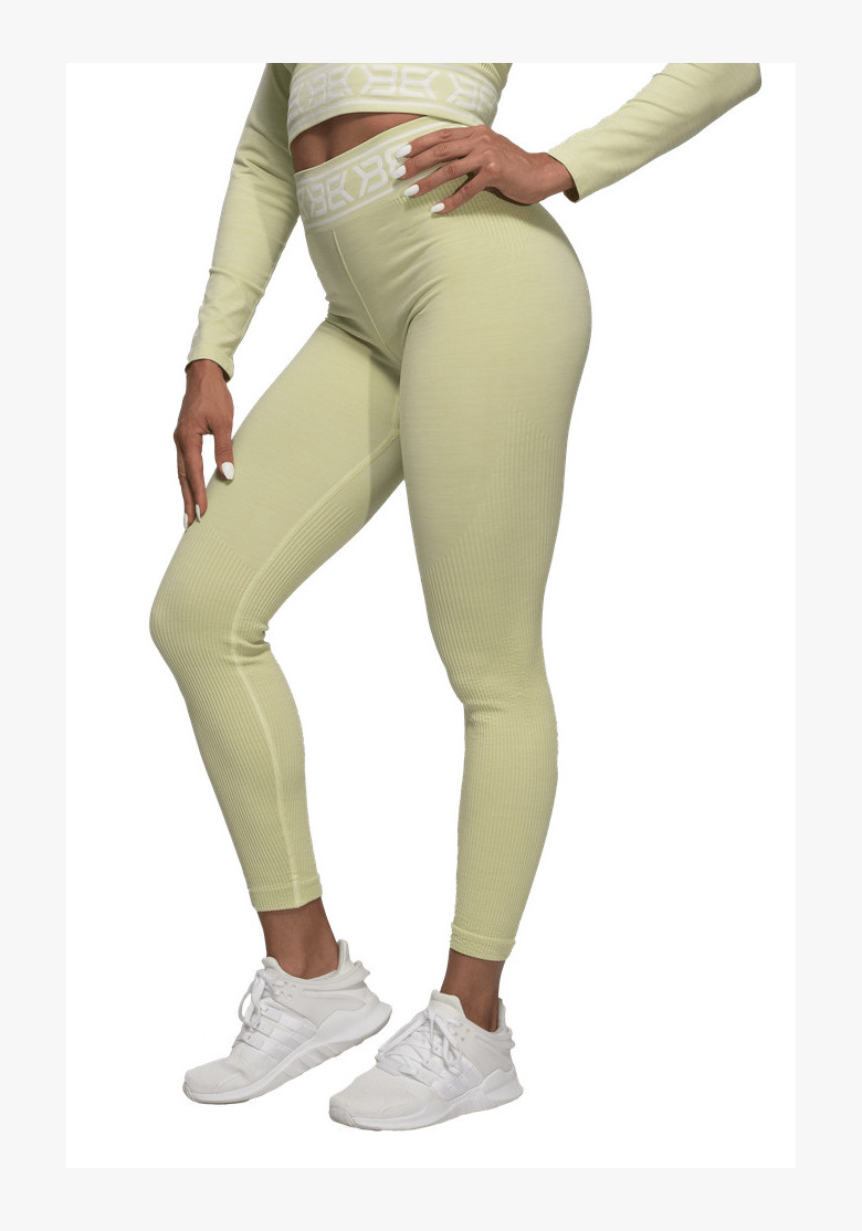 Rib Seamless Leggings Greenish...