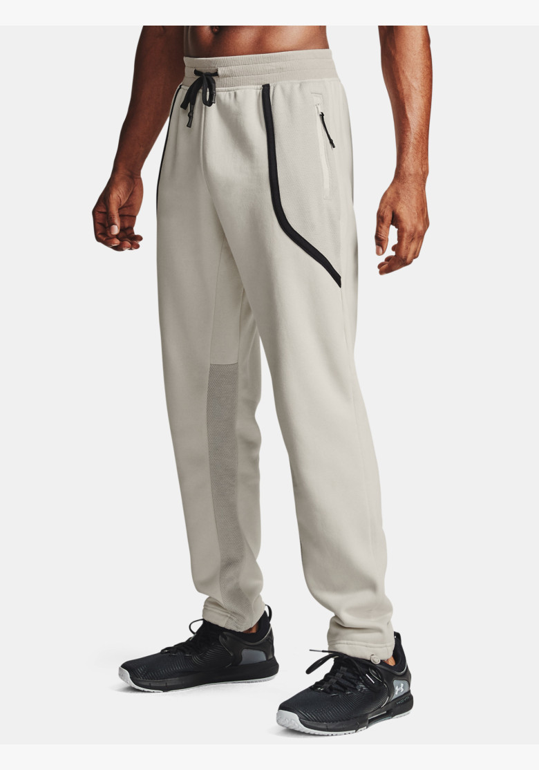 Tepláky Under Armour Men's Rival Flc AMP Pants Summit White