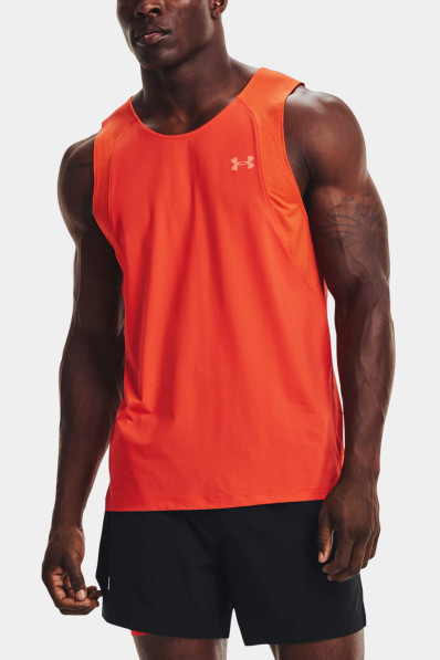 Tielko Under Armour Iso-Chill Run 200 Singlet Dark Orange