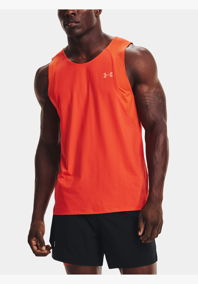 Tielko Under Armour Iso-Chill Run 200 Singlet Dark Orange