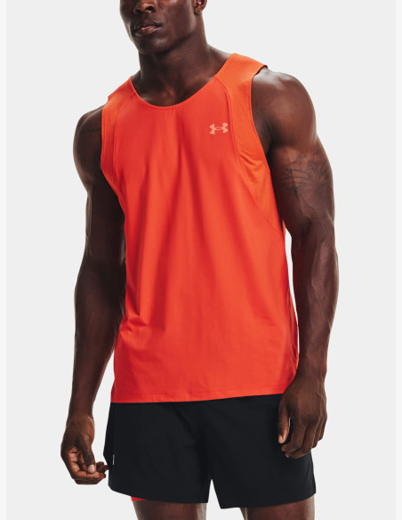 Under Armour Iso-Chill Run 200 Singlet Dark Orange Tank Top
