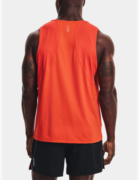 Under Armour Iso-Chill Run 200 Singlet Dark Orange Tank Top