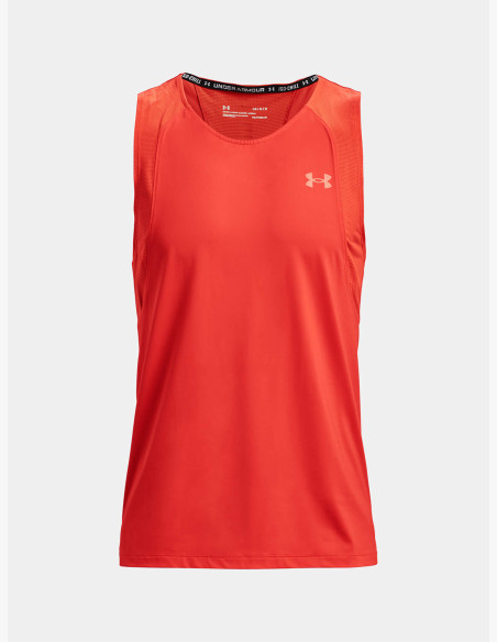 Under Armour Iso-Chill Run 200 Singlet Dark Orange Tank Top