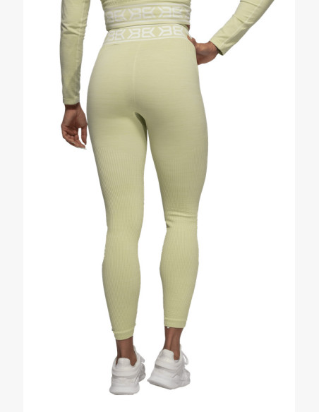 Rib Seamless Leggings Greenish Melange - Better Bodies