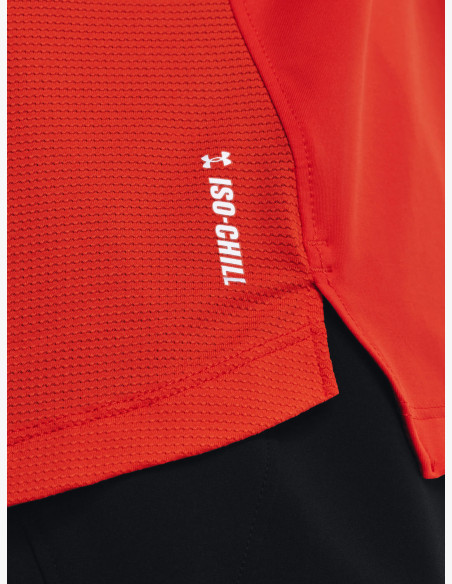Under Armour Iso-Chill Run 200 Singlet Dark Orange Tank Top