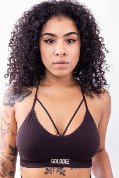 GoldBee BePadded Black Coffee Bra