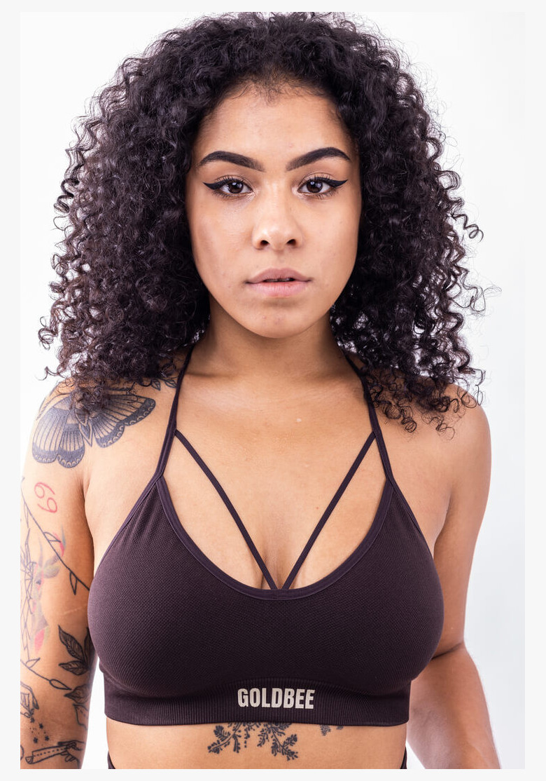 GoldBee BePadded Black Coffee Bra