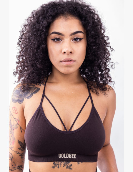 GoldBee BePadded Black Coffee Bra